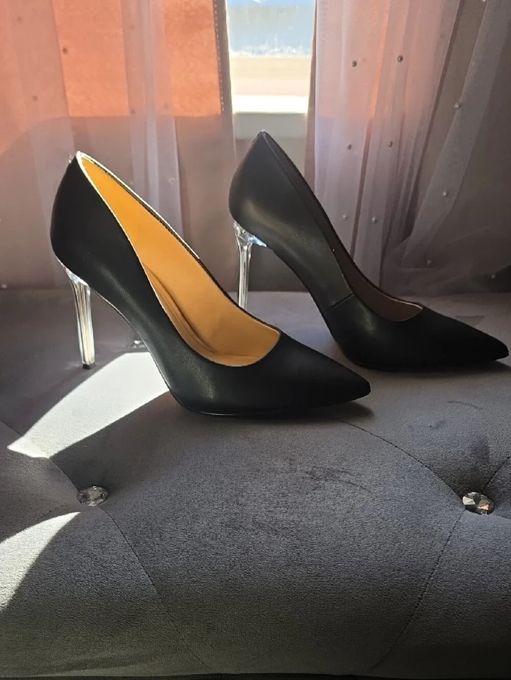 Mix No. 6 Black Pointed-Toe Stiletto Pumps
